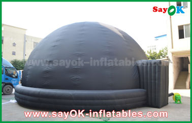Tente mobile gonflable de projection de dôme de planétarium d'explosion noire avec le ventilateur