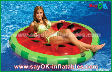Jaune/rouge/piscine gonflable crue de flotteur de piscine tranche de fruit joue pour la natation