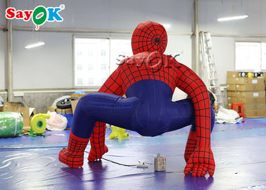 Des personnages de dessins animés Super Héros 2.5m Homme araignée gonflable rouge pour la décoration de cérémonie