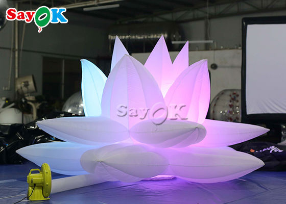 Décoration 3m Lotus Flower Model With Led gonflable de partie