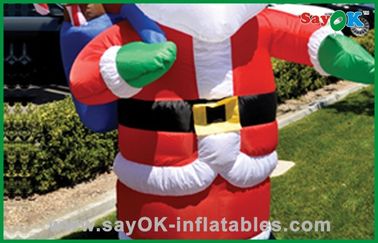Tissu gonflable du père noël Oxford de décorations de vacances de Noël fait sur commande