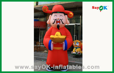 Publicité sur gonflables personnages de dessins animés gonflables rouges pour la décoration