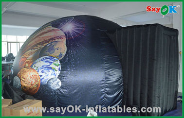 Tente gonflable commerciale de dôme de noir gonflable mobile à la maison de planétarium