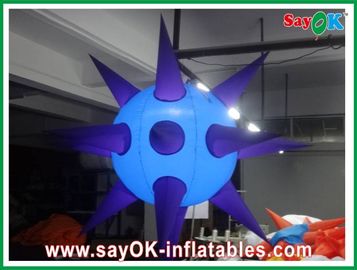 L'oursin gonflable de décoration de LED Spike Ball Model With Colorful s'allume pour les événements et la disco