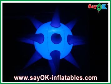 L'oursin gonflable de décoration de LED Spike Ball Model With Colorful s'allume pour les événements et la disco